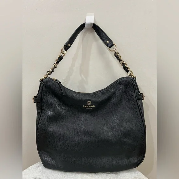 KATE SPADE PINE STREET FINLEY HOBO PEBBLED LEATHER BAG ♠️❤️‍🔥 NWOT - Picture 5 of 12